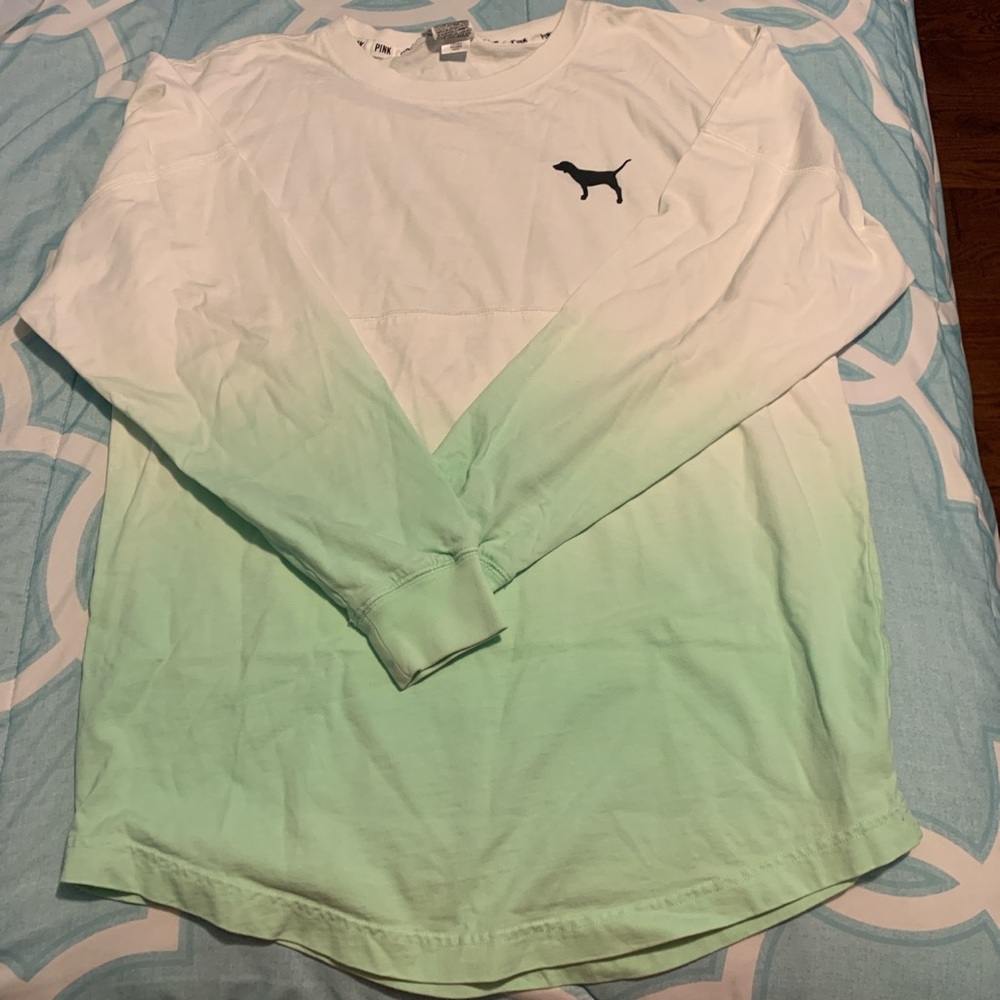 PINK ombre long sleeve top